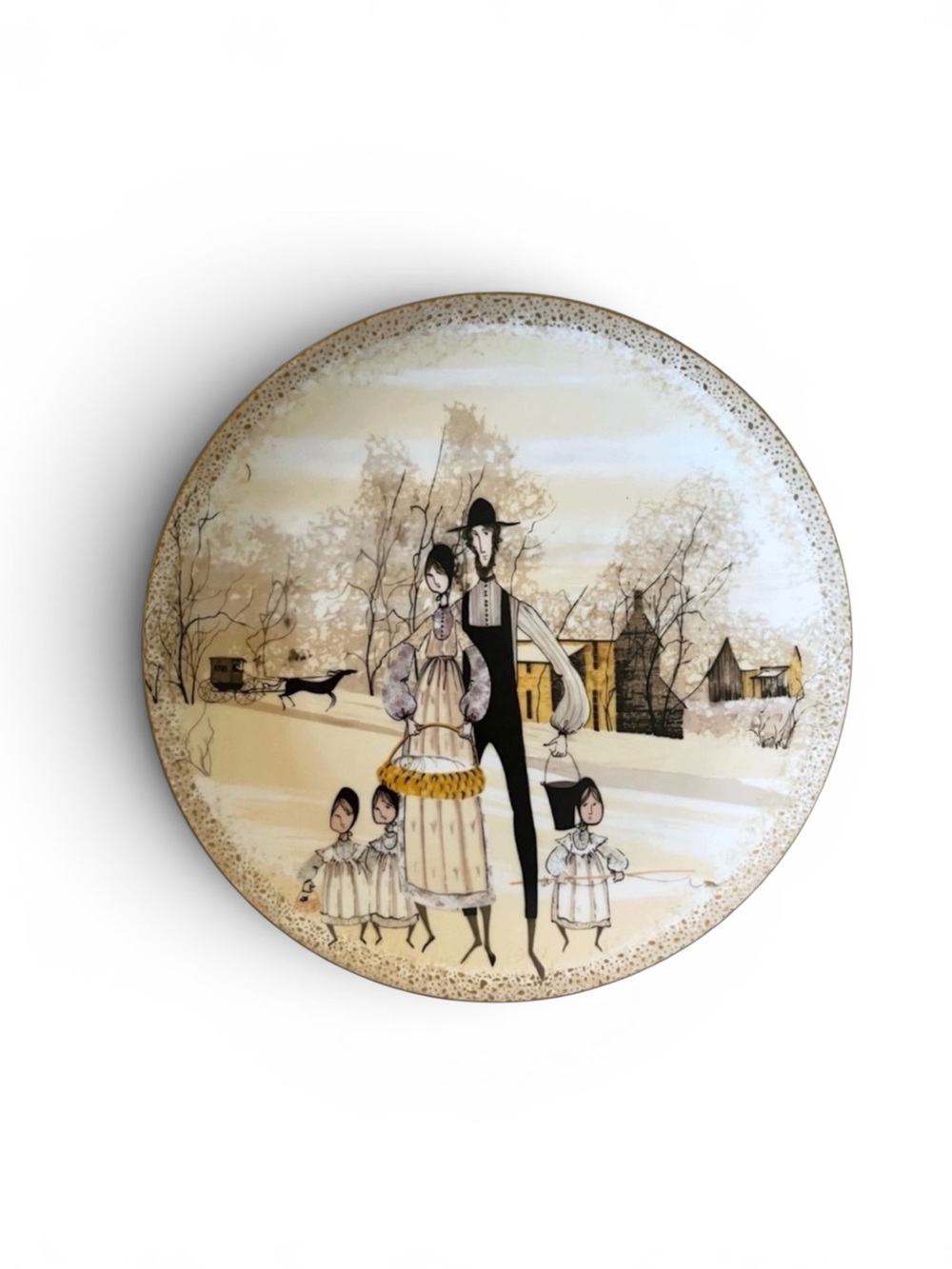 P. Buckley Moss Vintage “Family Outing” Collectors Plate
